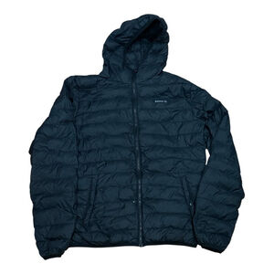 Kamik Jacket Mens Small Black Hooded Down Puffer Packable Zip Insulated KM9220